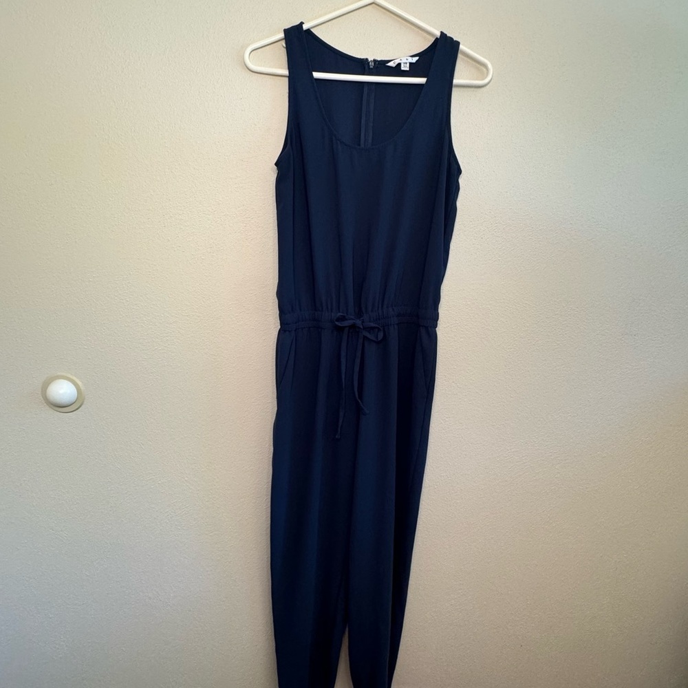 CAbi Navy Elastic Waist Sleeveless Jumpsuit - Picture 5 of 16